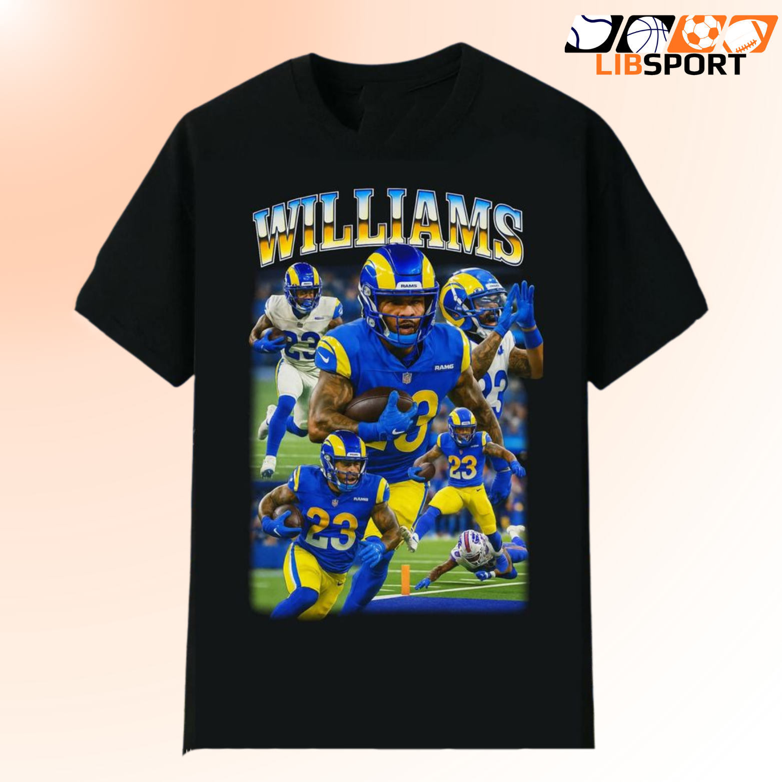 Kyren Williams Shirt, Los Angeles Rams Nfl Graphic Tee